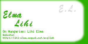 elma lihi business card